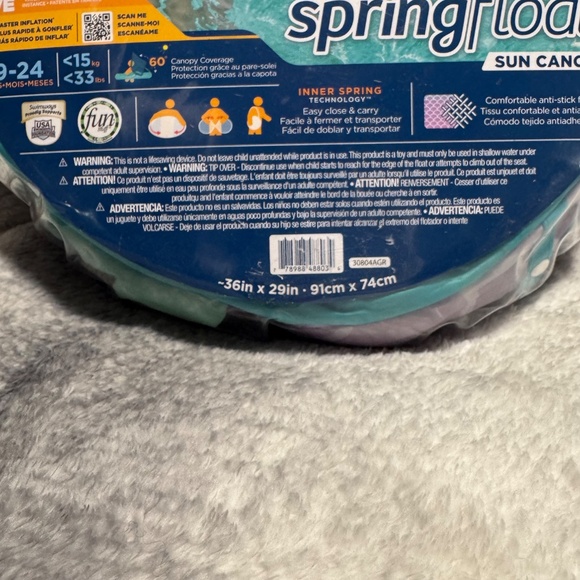 Swimways Sun Canopy Inflatable Infant Spring Float for Infants - Picture 2 of 3